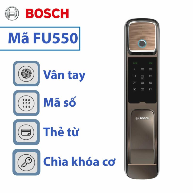 chức năgn mở Khóa Điện Tử Bosch FU550